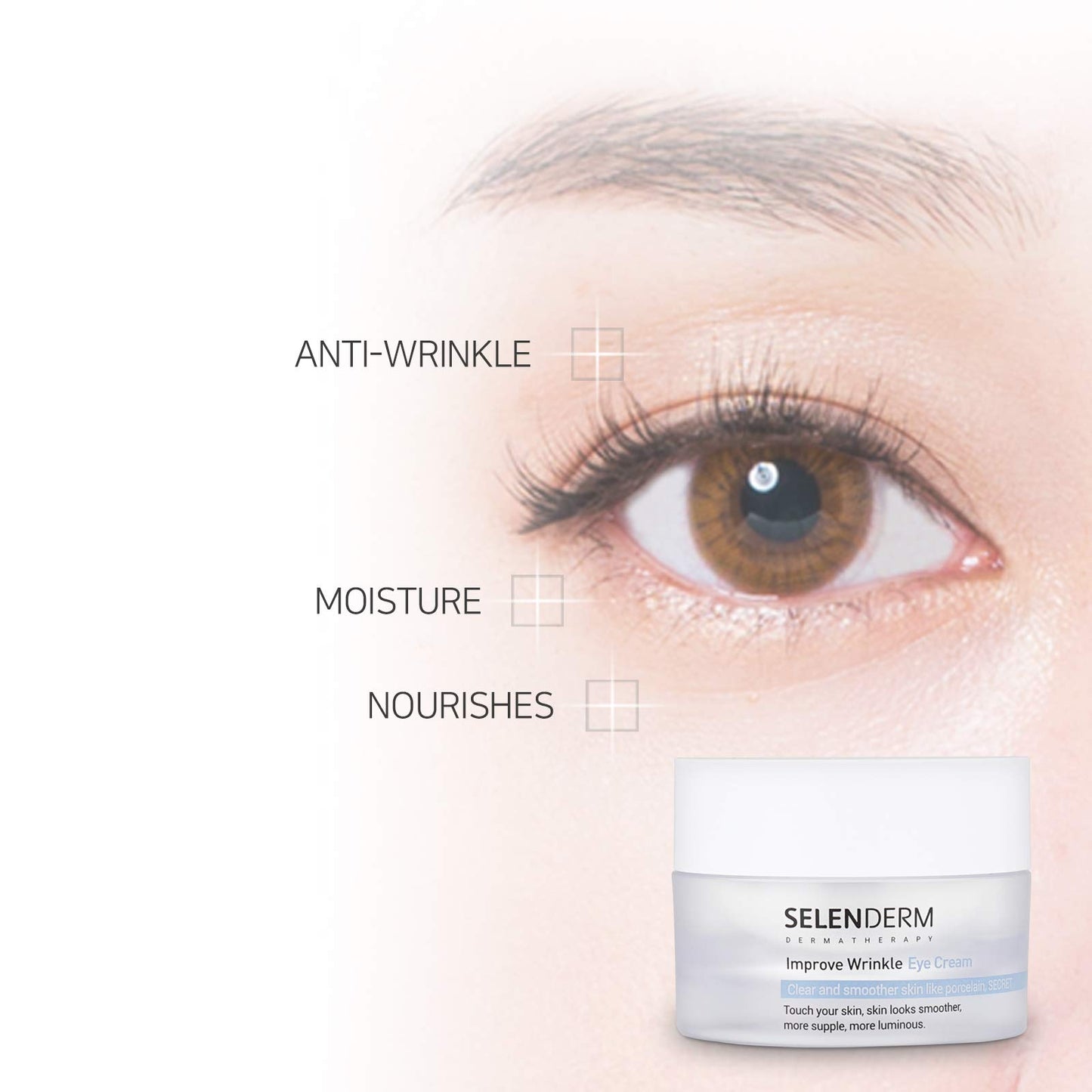 selenderm Improve Wrinkle Eye Treatment Cream for Anti-Aging, Dark Circle and Puffiness 0.85oz