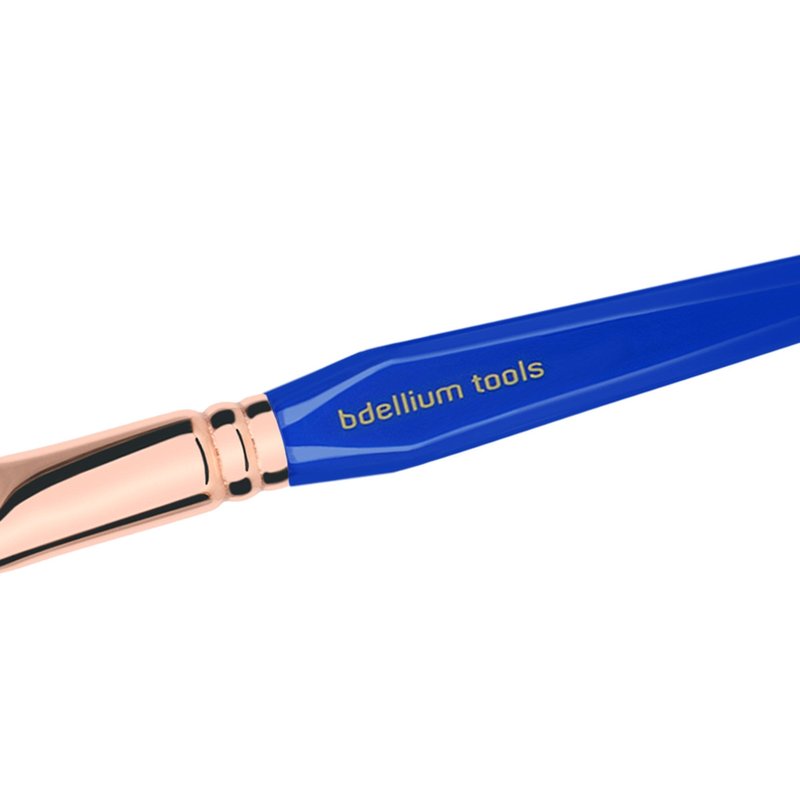 Bdellium Tools Professional Makeup Brush - Golden Triangle 948 Foundation - With All Vegan and Soft Synthetic Fibers, For Foundation (Blue, 1pc)