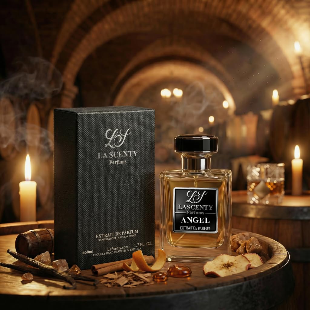 LaScenty ANGEL Inspired by K|.LIAN Angels' Share, Warm Spicy Gourmand Perfume and Cologne for Men and Women, Long Lasting Intense Fragrance with Strong High Projection, 50 ml EDP