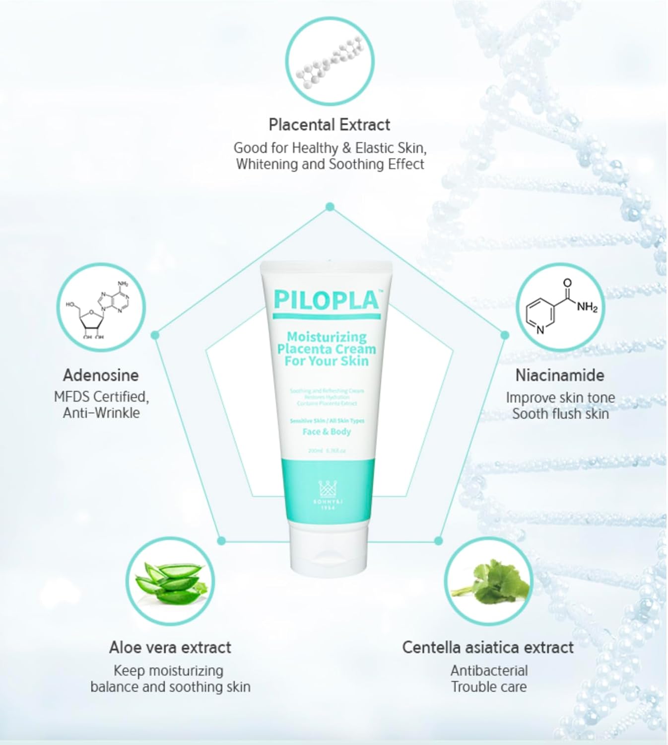 Moisturizing Cream for Dry & Dehydrated Skin - PLARECETA Hydrating Formula