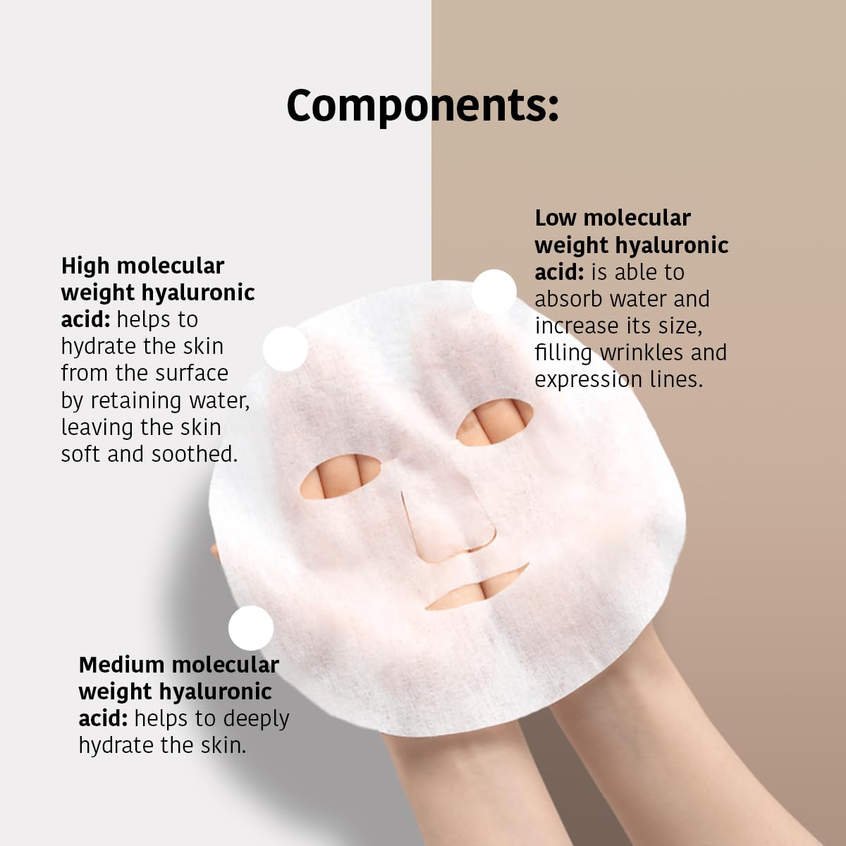 IROHA NATURE Replumping & Anti-Aging Tissue Face Mask (Pack of 5) | With Triple Hyaluronic Acid | Deep Hydration & Anti-Aging Effect | For Softer Skin | 100% Vegan