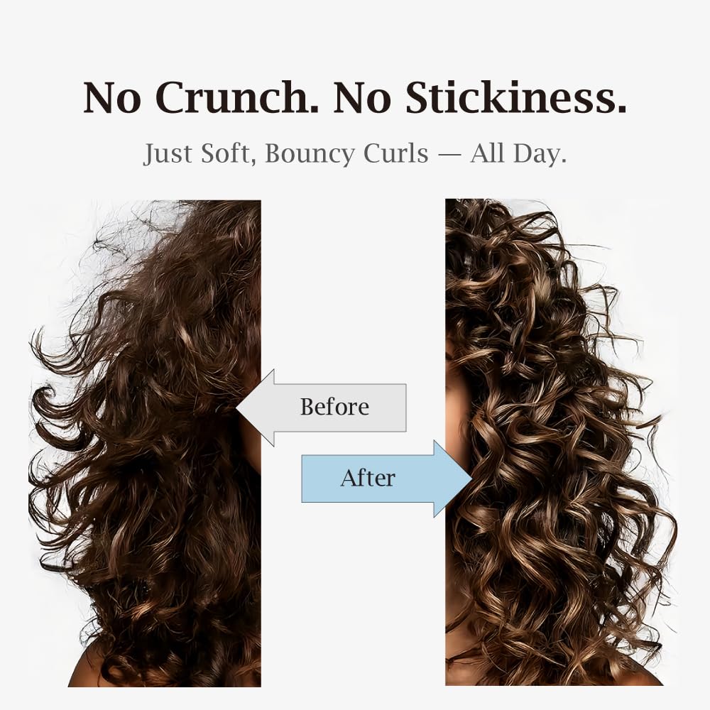BRITISH M Stylish Curl Cream for Curly Hair, 5.07 oz – Anti-Frizz Curl Defining Cream with Hyaluronic Acid – Lightweight, Hydrating, Non-Sticky, Easy Rinse