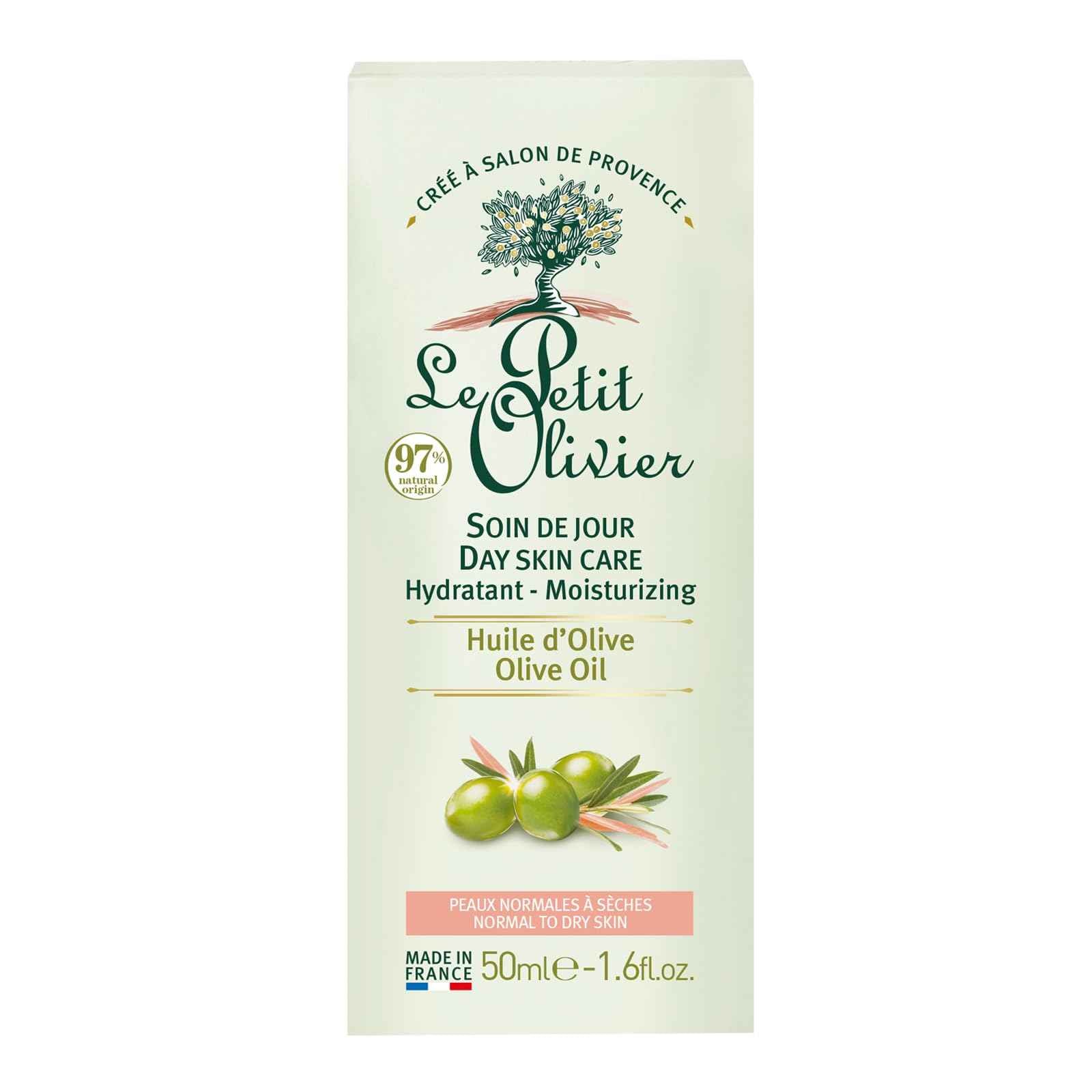 Le Petit Olivier Day Skin Care Moisturizing for Women - 1.6 oz Moisturizer