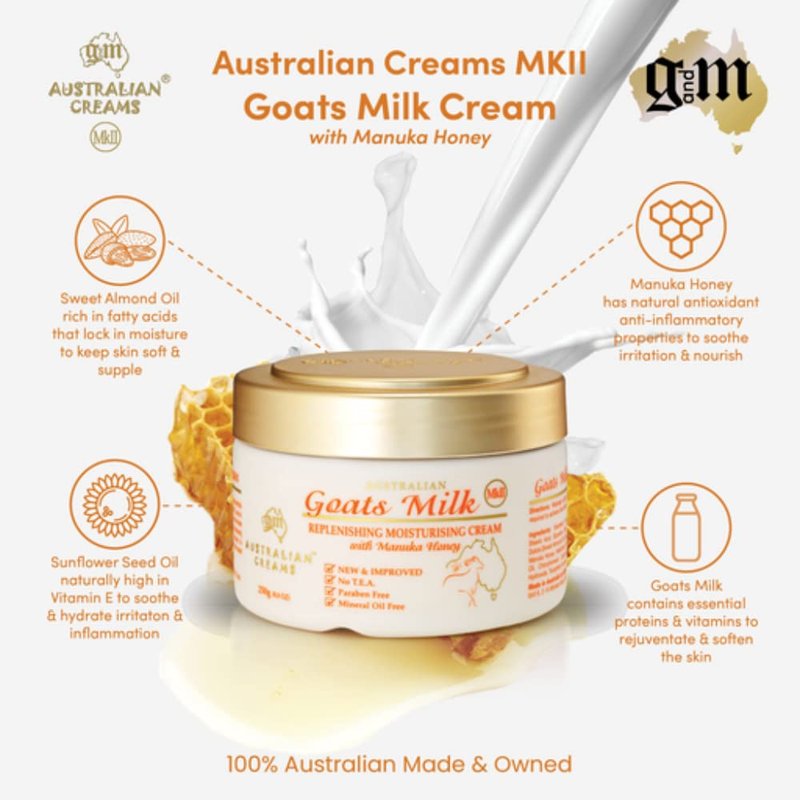 Australian Creams MkII 250g (Goats Milk with Manuka Honey)