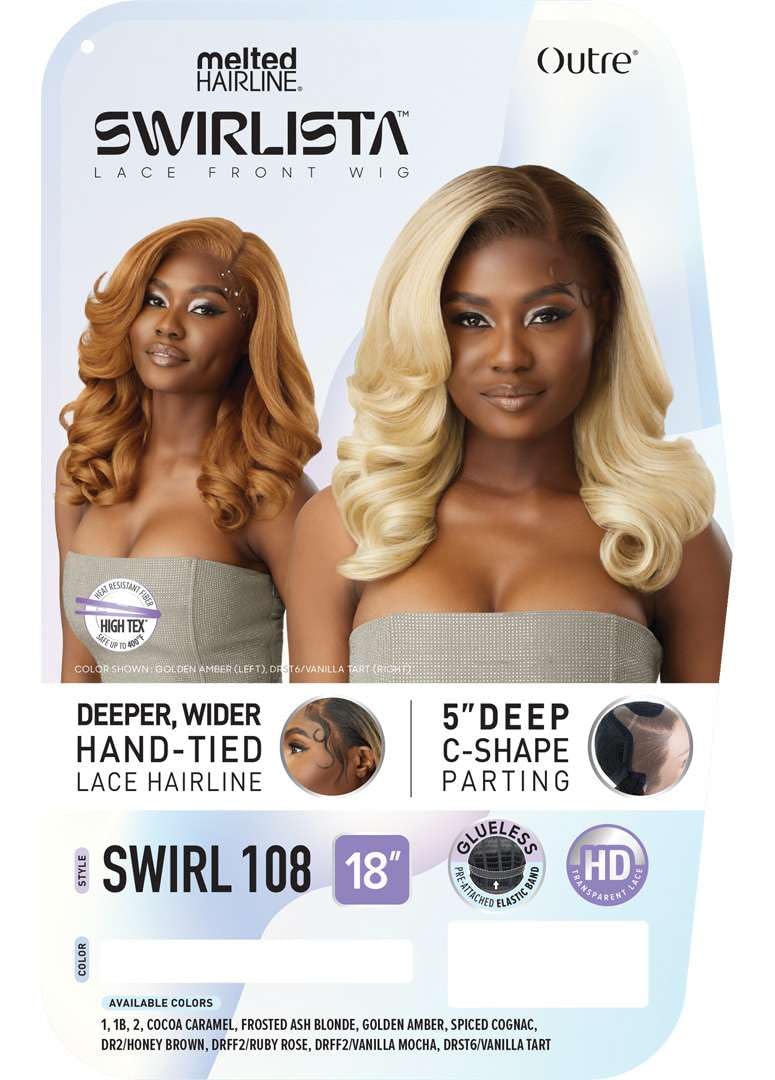 Outre Lace Front Wig - Melted Hairline - Swirlista - Swirl 108 (FROSTED ASH BLONDE)