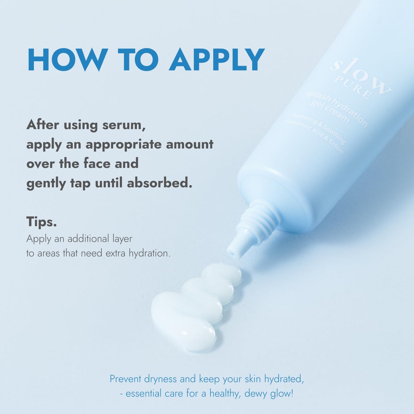 slowpure Splash Hydration Gel Cream - 65% Birch Sap, 7-Layer Hyaluronic Acid & Ectoin, Slow-aging Korean Skin Care Cooling Moisturizer for Instant Hydration and Barrier Care, 1.69 fl.oz