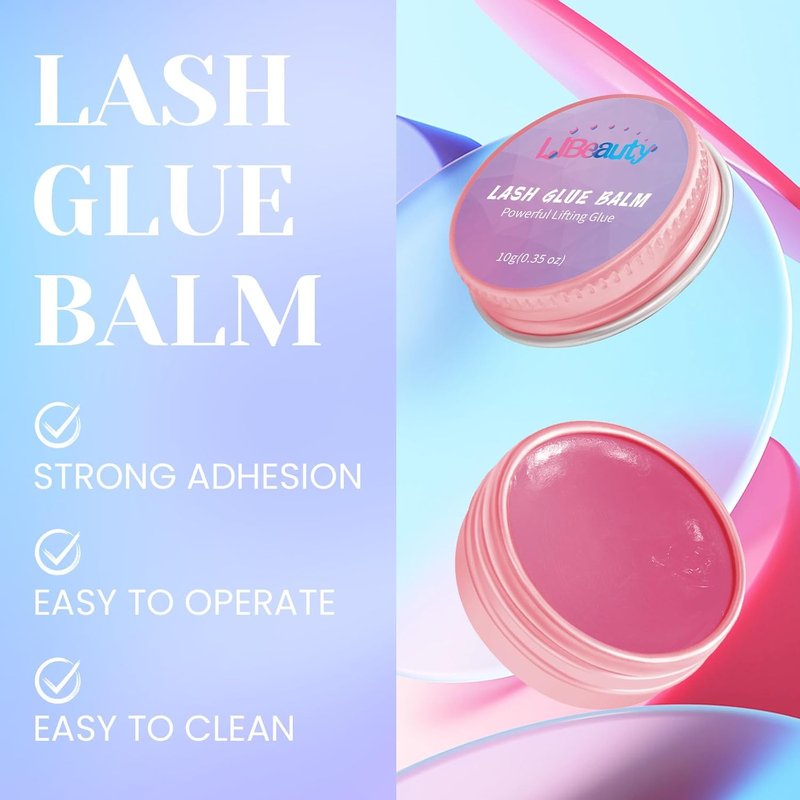 Libeauty Lash Lift Kit - 4-in-1 Eyelash Perm & Brow Lamination Set | 15ml Black Coloring Cream, Easy DIY Tool