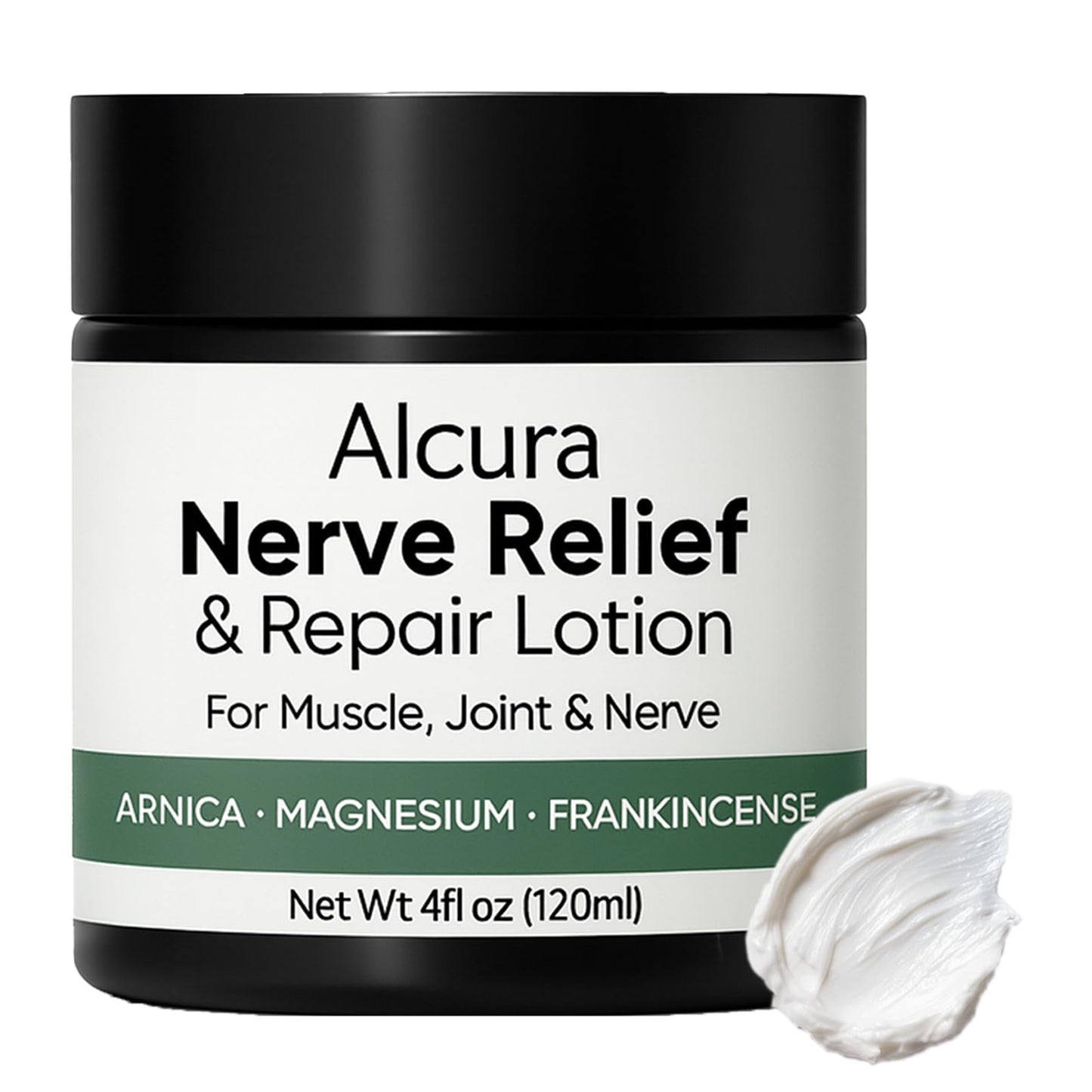 Peehss Alcura Nerve Cream, Revive Neuropathy Lotion with Arnica & Magnesium for Knee, Lumbar, Neck, Hand and Foot, 4 oz,1 Pcs