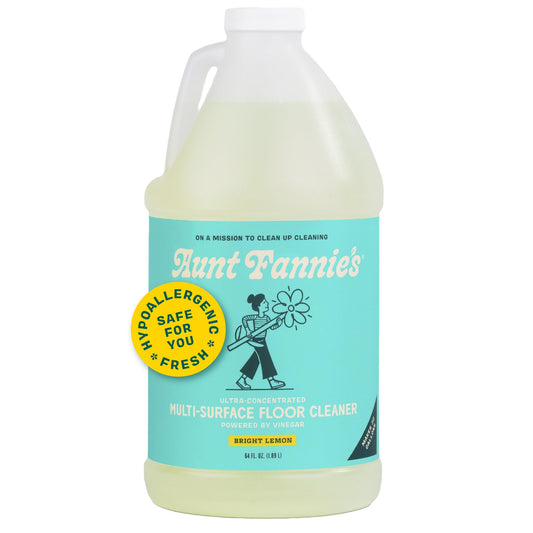 Aunt Fannie's Ultra Concentrated Vinegar Floor Cleaner, Bright Lemon, 64 oz