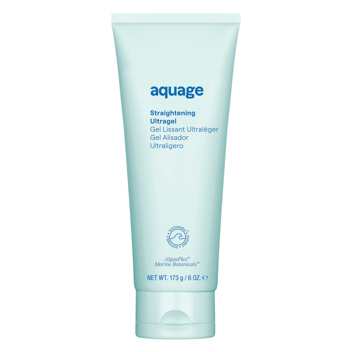 Aquage Straightening Hair Gel - Lightweight Styling Gel with AlgaePlex Marine Botanicals & Silicones for Anti Frizz Control, Heat Styling Slip & Humidity Resistance (10 oz)