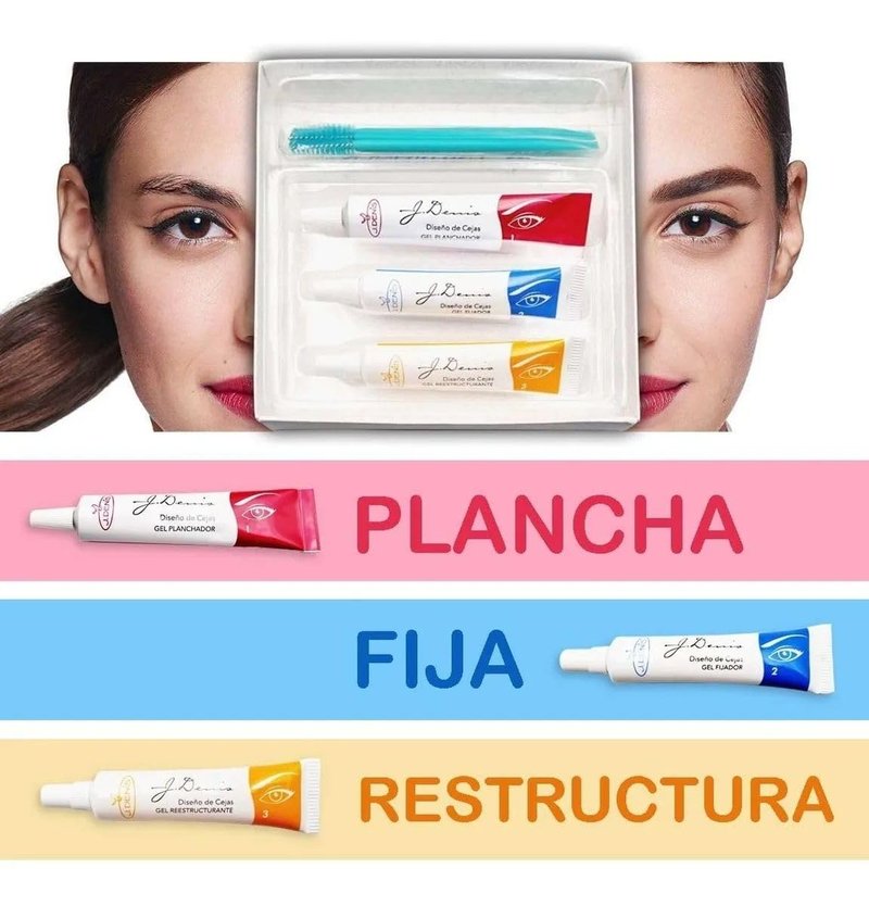 J. Denis Professional Eyebrow Lamination Kit | Laminado y Planchado de Cejas Kit Permanente