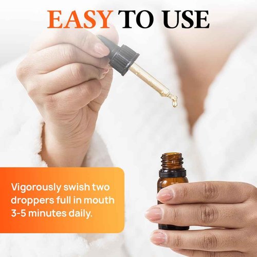 The Goodbye Company Natural Gum Health Oil - Supports 77% Gum Tissue Improvement, Pocket Depth Reduction & Tooth Retention with Organic Neem & Clove (30ml)