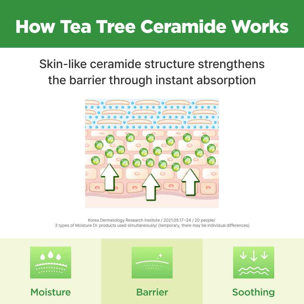 ISOI Moisture Dr. Soothing Toner, Lightweight Hydrating Toner for The Face with Tea Tree Ceramide & Hyaluronic Acid for Skin Barrier Support, Korean Skin Care (4.39 fl. oz/130ml)