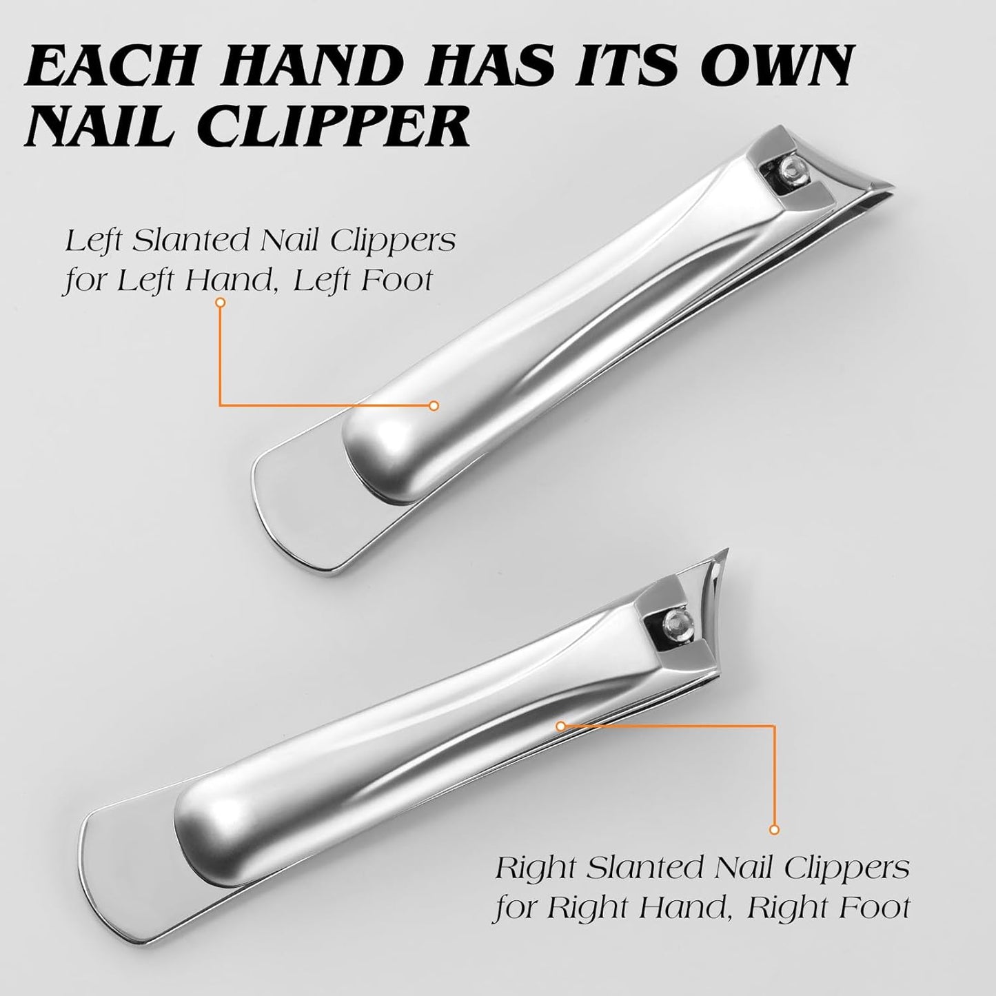Toenail Clippers for Seniors - Professional Long Handled Ingrown Nail Cutter | Ultra-Sharp Wide Jaw Design