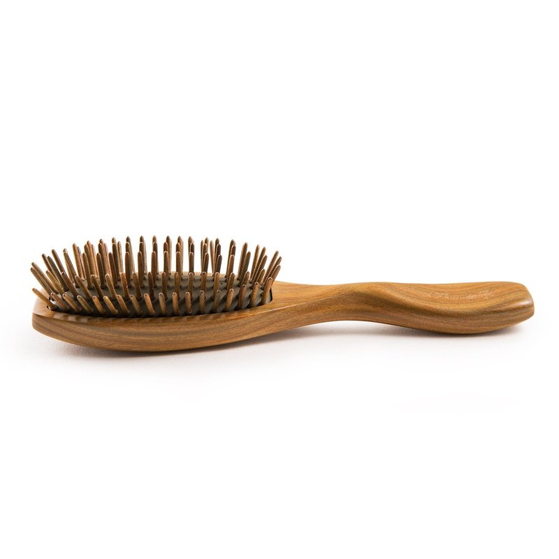 Breezelike Hair Brush for Women - No Static Wooden Bristle Detangler - Natural Wood Aroma Detangling Sandalwood Hair Brush