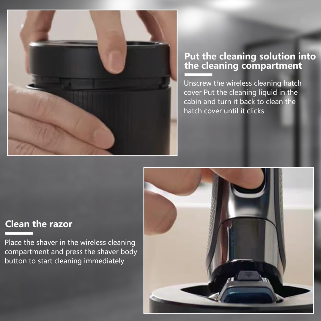 Philips Clean Pod - Quick Cleaning Solution for Series 7000 & 9000 Shavers | Black
