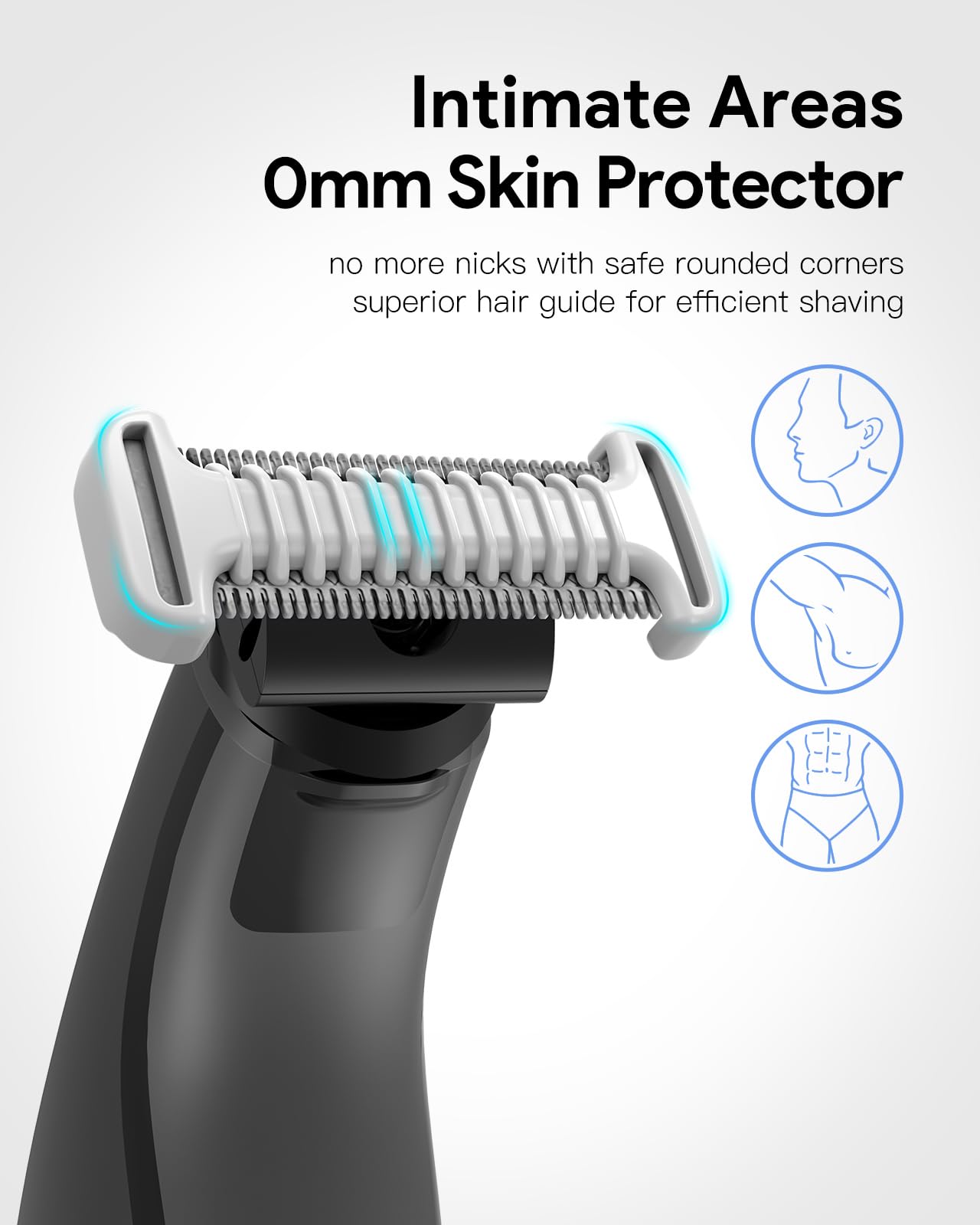 Guide Guards with Stand—1/2/3/5mm, Skin & Body Combs Replacement Fit for O Blade QP2724, QP2834, QP25XX, QP26XX, QP65XX, QP66XX Pro Series, Premium Guards with a Reliable Base (6PC+Stand)