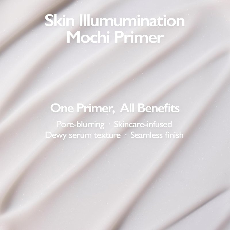 VIDIVICI Skin Illumination Mochi Primer - K-Beauty Pore Blurring Makeup Primer with 84% Skincare Ingredients | 1.05 fl oz