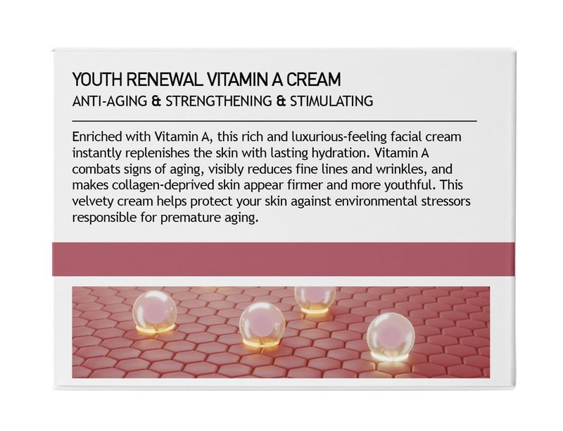 CLARA'S NEW YORK Youth Renewal Retinol (Vitamin A) Facial Cream for Anti-aging, Reducing wrinkles - Rich, Non-sticky, Fast-absorbing Formula, 50ml MADE IN USA