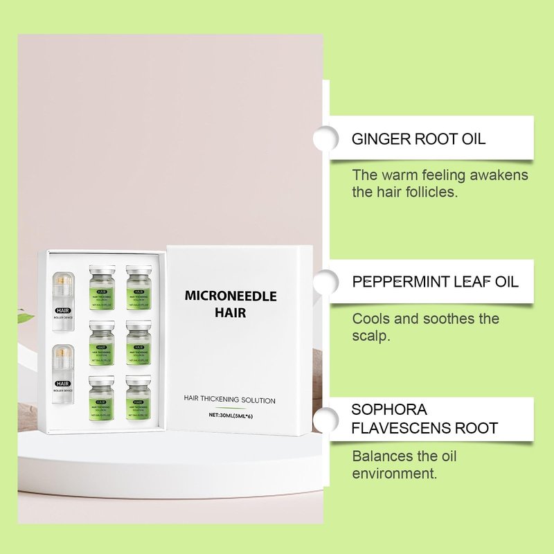 Hair Regrowth System, Advanced Hair Care with Ginseng, Eclipta Prostrata, Peppermint Oil and Ginger Root, Supports Fuller and Thicker Hair, Strengthens Roots for Men and Women