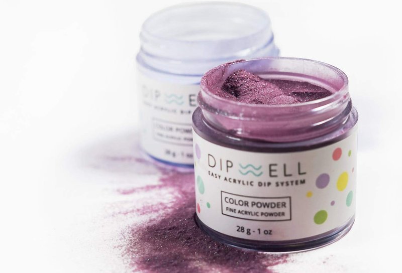 DipWell Glitter Color Dipping Nail Powder, Dip Powder for Nails, Dipping Nail Liquid Compatible, Easy Soak-Off, Vegan-Friendly, Made in USA (GL - 44)