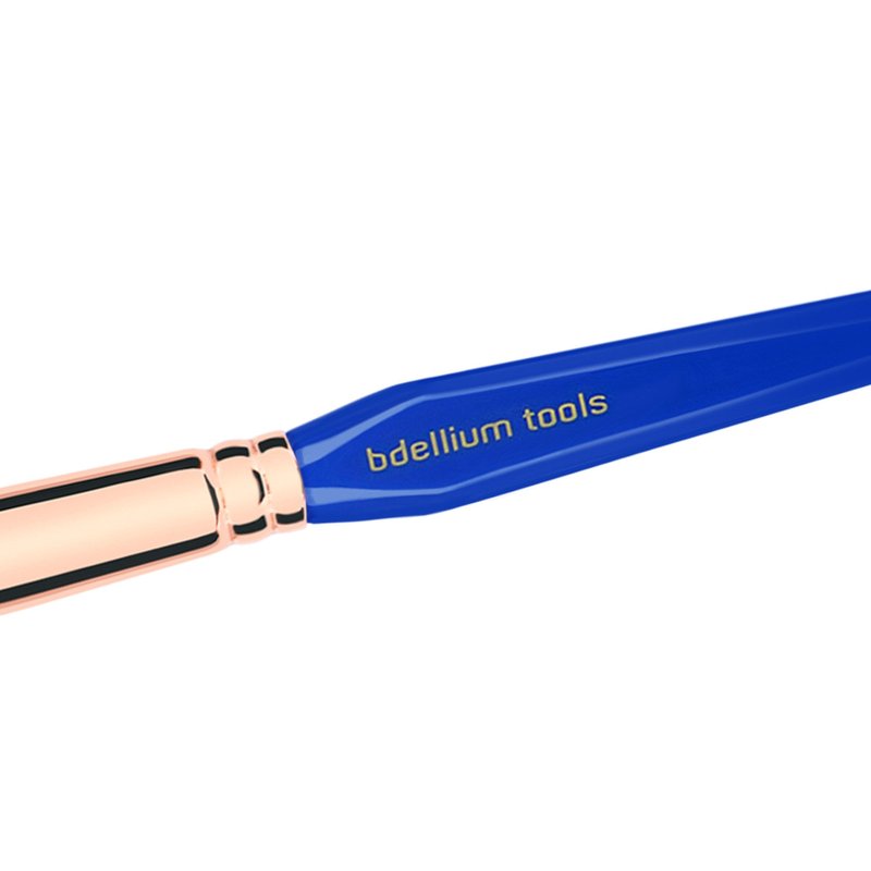 Bdellium Tools Professional Makeup Brush - Golden Triangle 945 Contour - With All Vegan and Soft Synthetic Fibers, For Apply, Blend or Contour (Blue, 1pc)