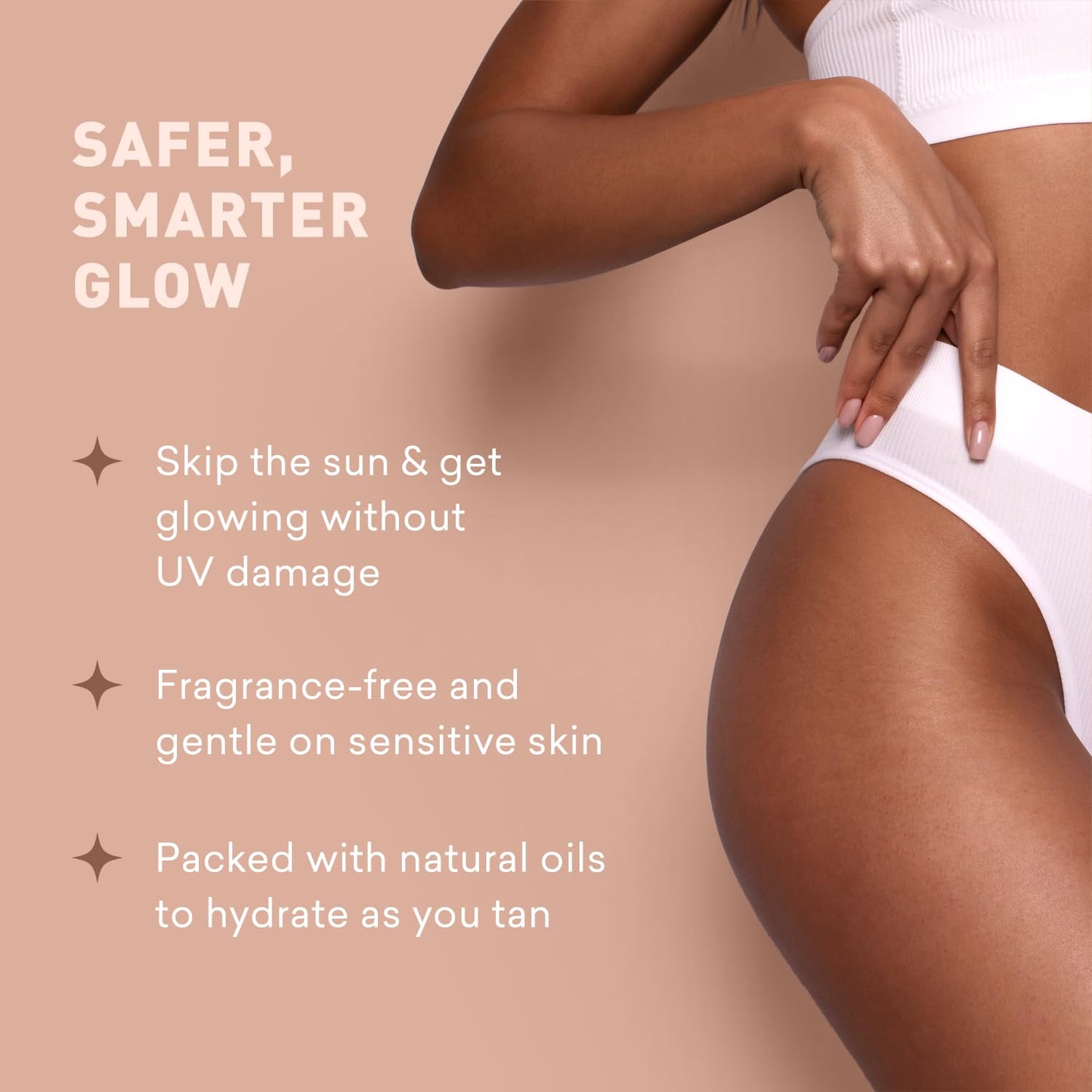 Sunless Tanning Lotion - Indoor Self-Tanner for Dark Tones | Bronzer for a Sun-Kissed Glow | 8 Oz