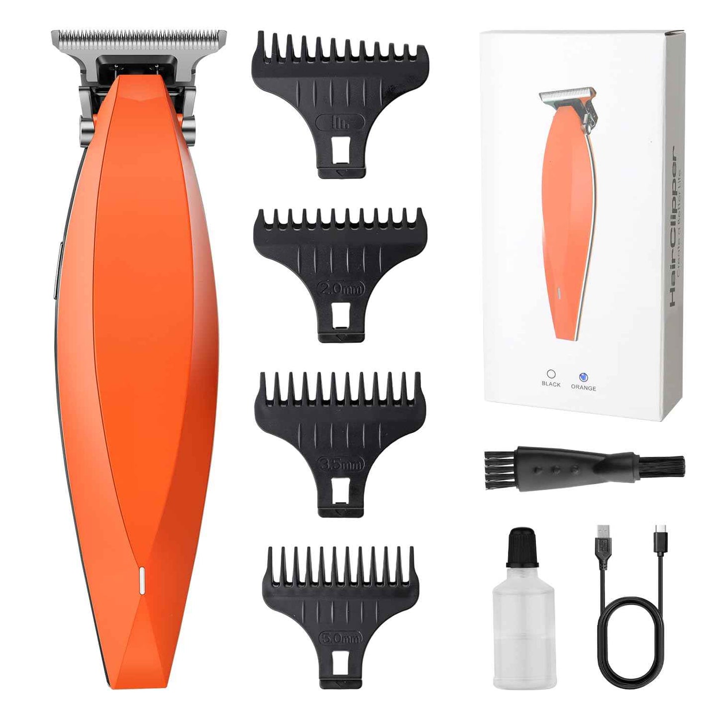 HIENA PRO Cordless Professional Beard Trimmers for Men, Rechargeable Electric T-Blade Hair Trimmer, Facial Trimmer and Hair Cutting Clippers, Gifts for Men