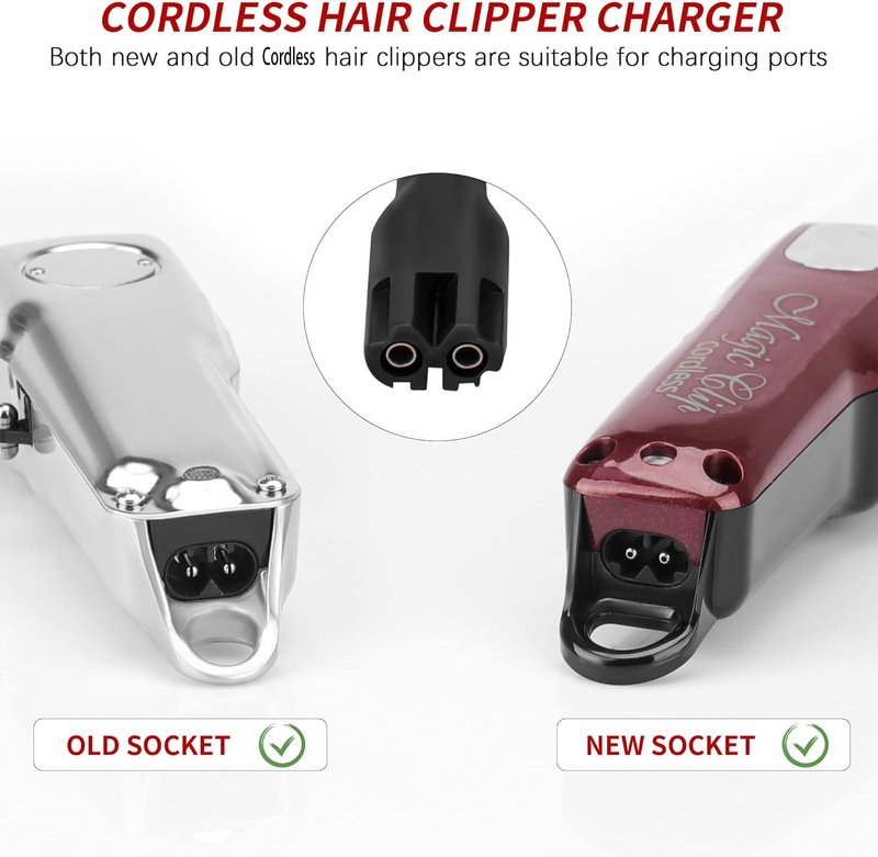 Anrom 4v Clipper Charger Cord,for Wahl Clipper Cordless Charger, Suitable for All Wahl Magic Clip Senior Sterling-4 Designer 8148/8591/8504 (new and Old Versions)