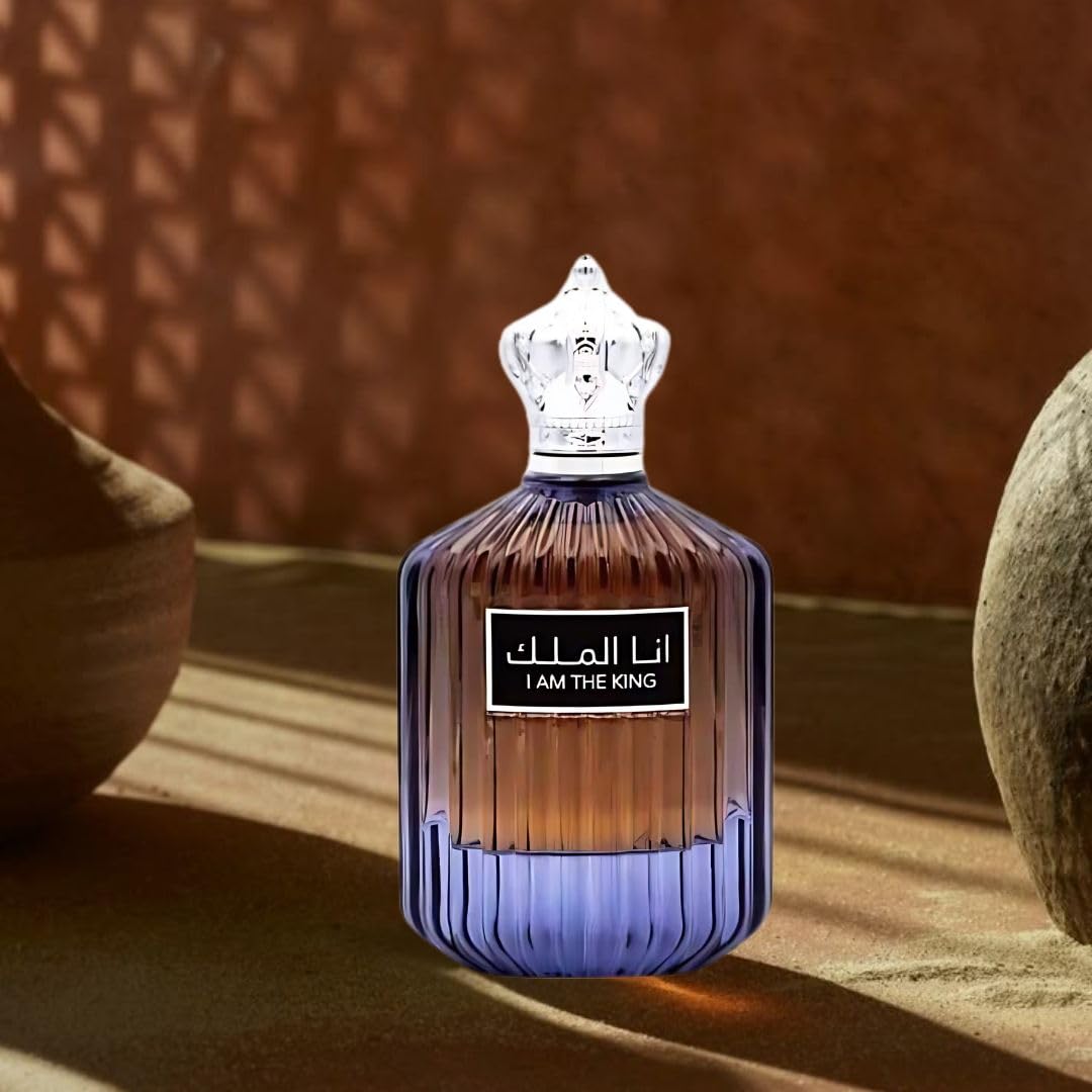 Ard Al Zaafaran I Am the King Eau De Parfum Spray 100ml (3.4 oz) | A Bold Blend of Fresh Spice, Aromatic Florals & Warm Woody Depth.