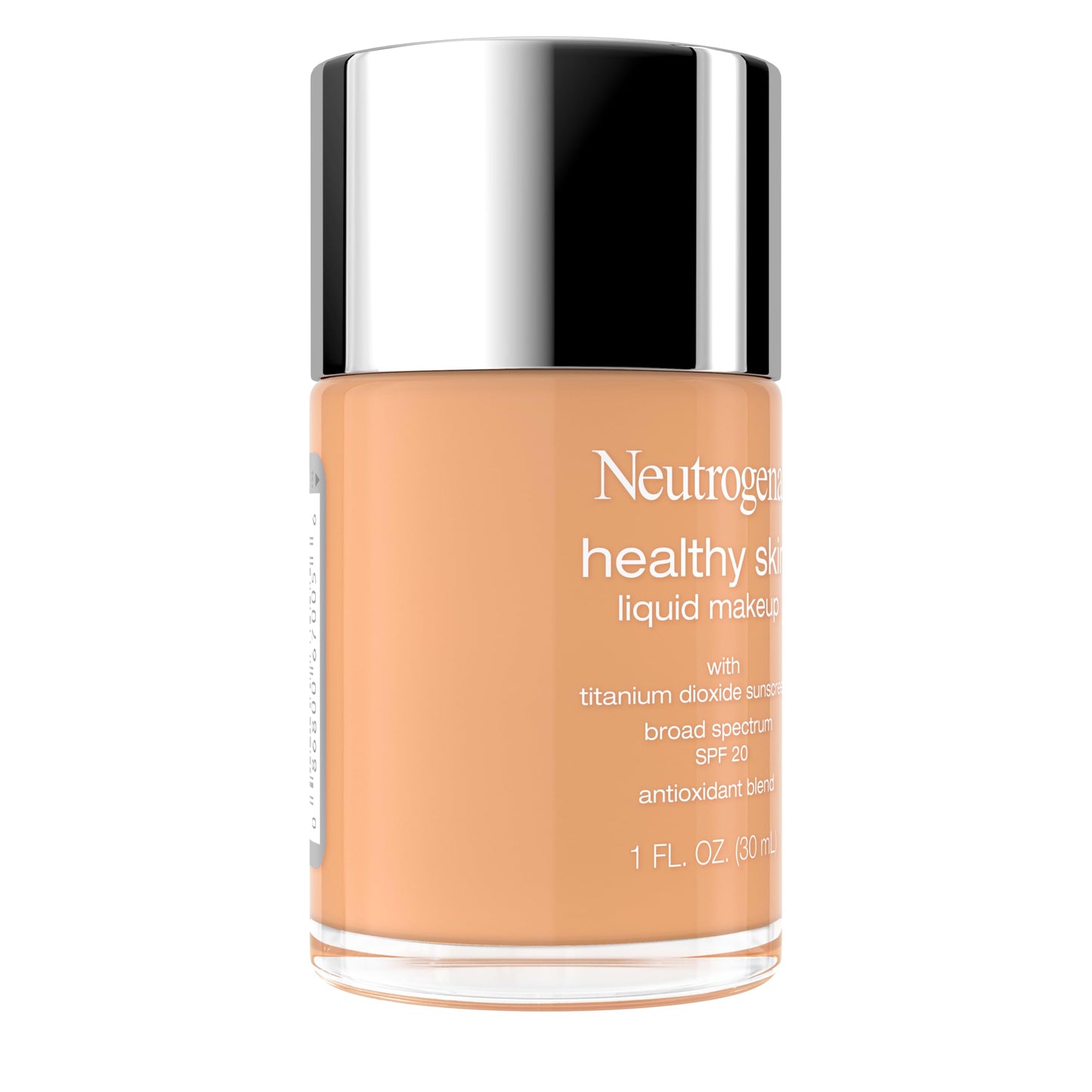 Neutrogena Healthy Skin Liquid Foundation Makeup with Broad Spectrum SPF 20 Sunscreen, Lightweight, Medium Coverage Makeup with Sunscreen and Pro-Vitamin B5, Soft Beige 350C, 1 fl. oz