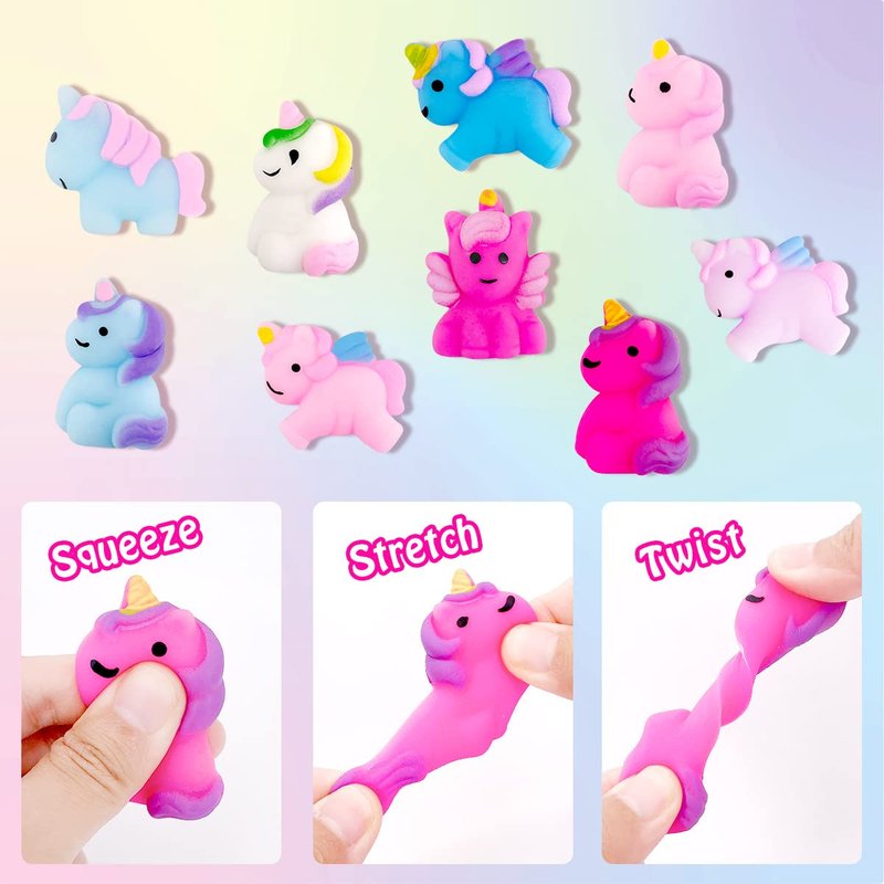 Clear&Fresh Unicorn Bath Bombs for Kids with Surprise Squishy Toys Inside, 9 Extra Large Bath Salts with Calming and Long Lasting Scent, Natural Bubble Bath Bombs for Girls Sensitive Skin