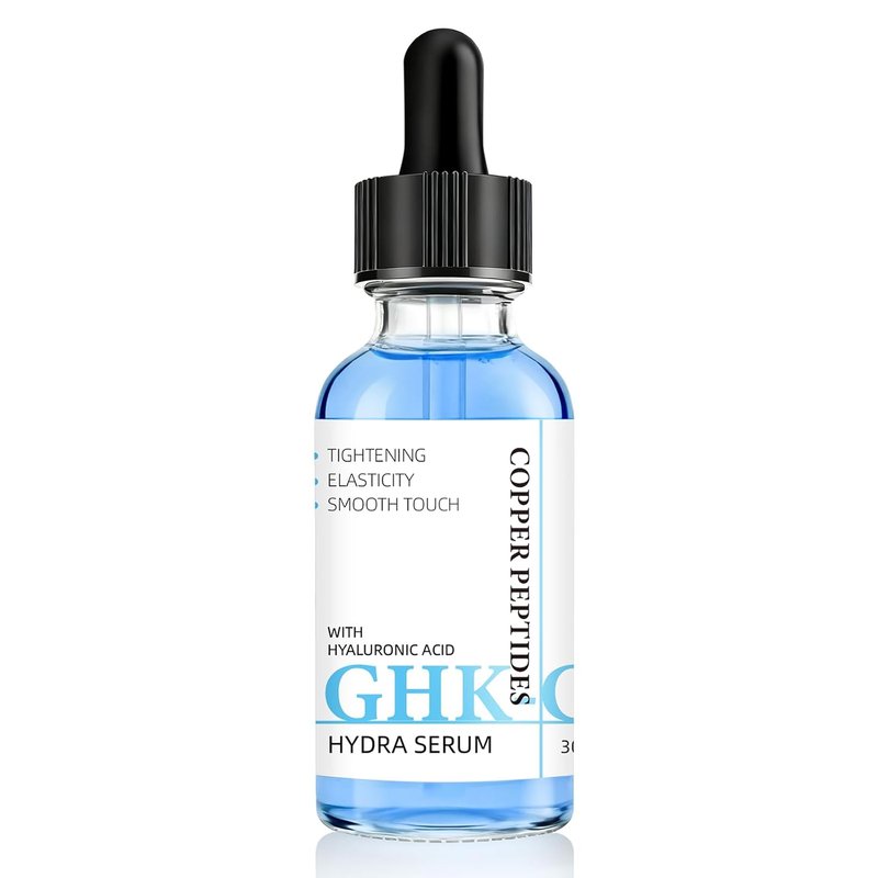 GHK-Cu Copper Peptide Serum - Anti-Aging Face Serum with Niacinamide & Hyaluronic Acid for Sensitive Skin | 1 Fl Oz