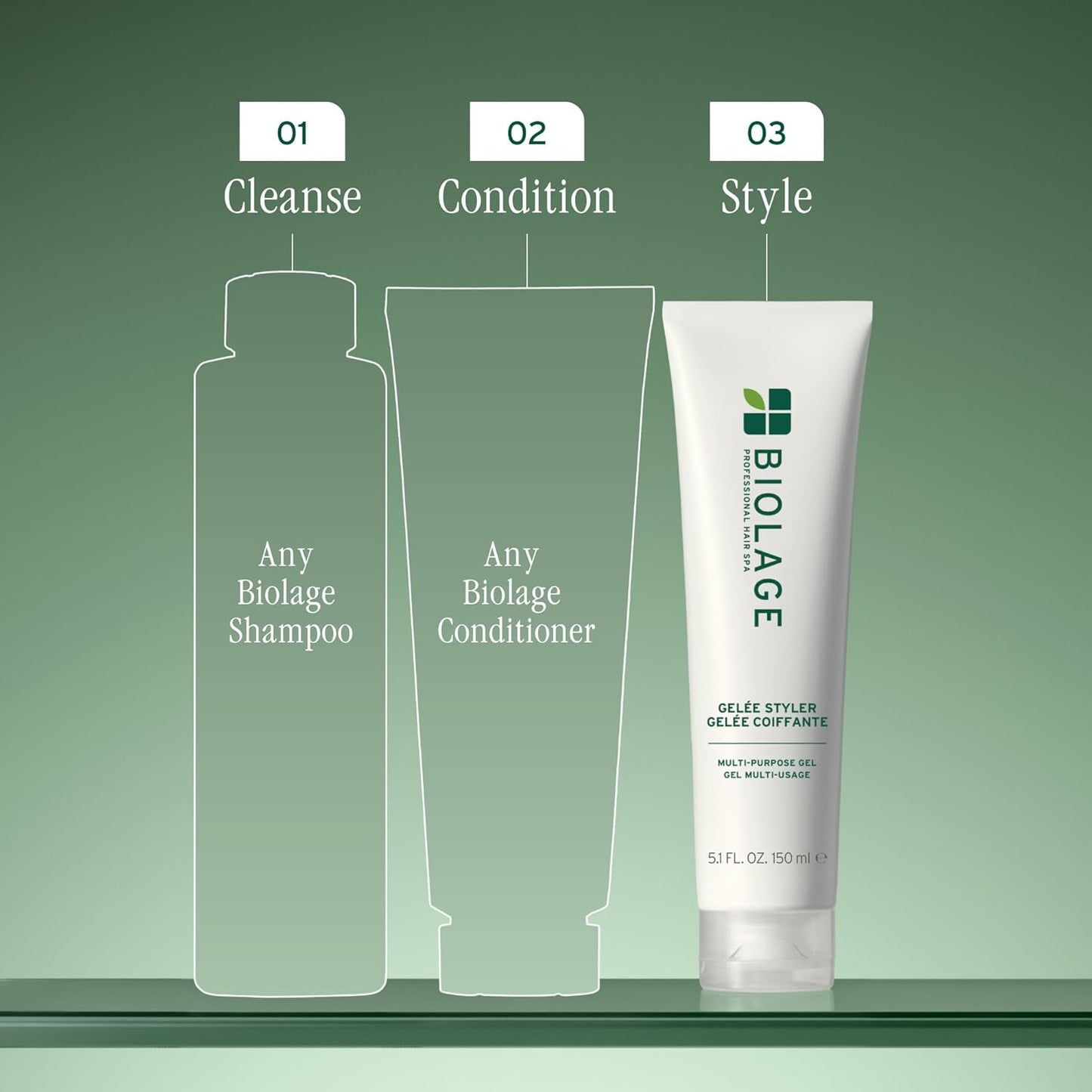 Biolage Styling Gelée - Medium Hold Hair Gel for All Types | Adds Shine & Controls Frizz