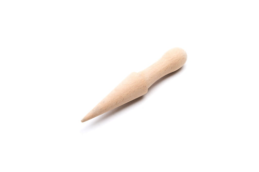 Fox Run Wooden Pizzelle Roller, Krumkake Pastry Tool, Waffle Ice Cream Cone Roller, 8.25 inches, Beechwood