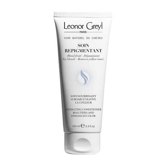 Leonor Greyl Paris - Soin Repigmentant Icy Blonde Deluxe Travel Size - Color-Enhancing Hydrating Conditioner - Revives Blonde to Very Light Blonde, Deluxe Travel Size (3.3oz)