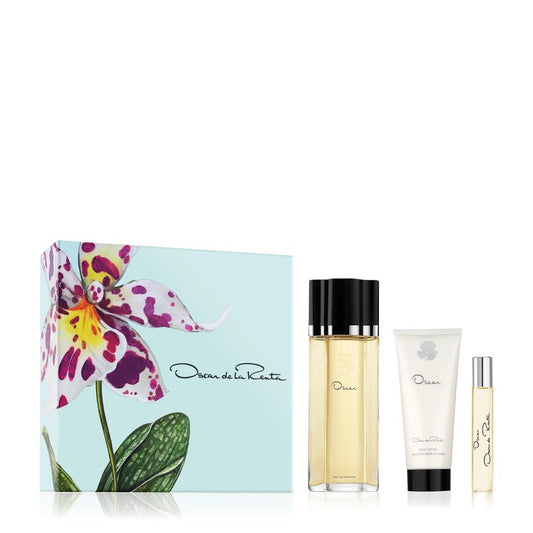 Oscar de la Renta Oscar Signature Eau de Toilette 3 Piece Gift Set for Women - 3.4 Fl. Oz., Travel Spray 0.5 Fl. Oz., and Body Lotion 3.4 Fl. Oz.