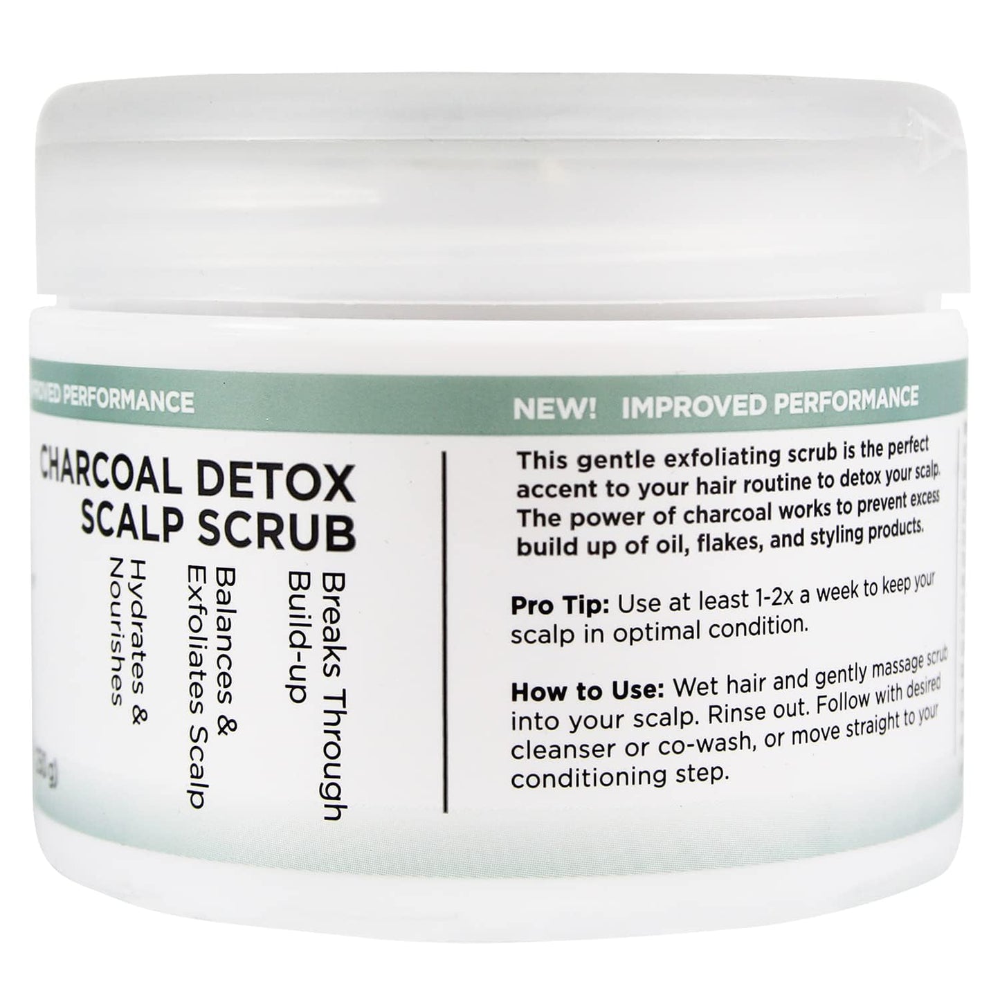 Unwash Charcoal Detox Scalp Scrub - Detoxify, Exfoliate, & Rebalance Hair & Scalp, Removes Build-Up, For Dry, Itchy Scalps Paraben Free, 8.82 oz