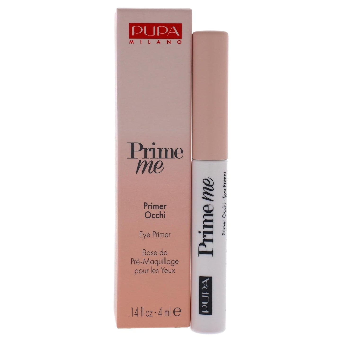 Pupa Milano Eye Primer - Long-Lasting Eyeshadow Base for Even Skin Tone | Lightweight Texture - 001 Nude - 0.14 Oz