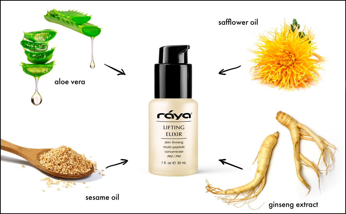 RAYA Lifting Elixir (555) |Firming, Lifting, and Anti-Aging Facial Treatment for Non-Problem Skin | Helps Reduce Lines and Wrinkles