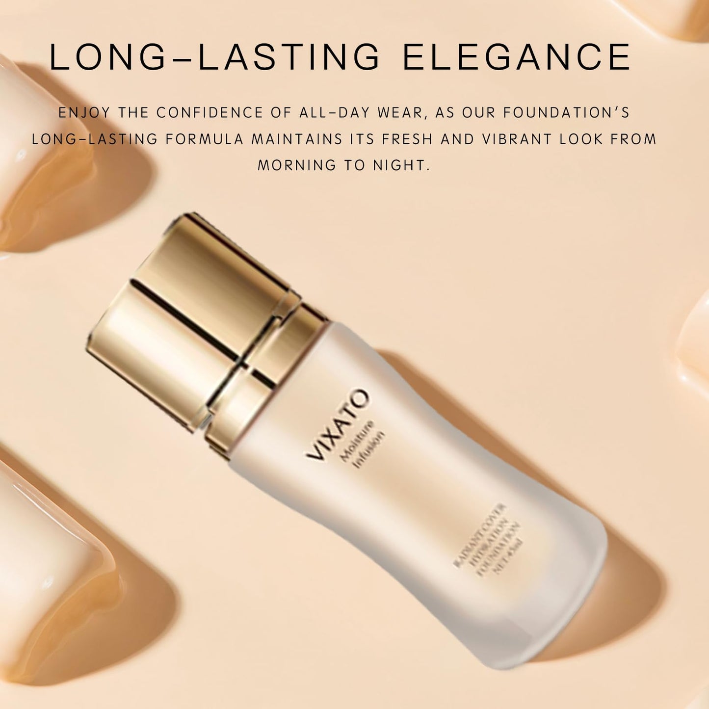 Cover Hydration Liquid Foundation Concealer, 45ML Moisture Liquid Flawless Makeup Cosmetic, Suitable for Most Bright/Neutral/Dark Skin