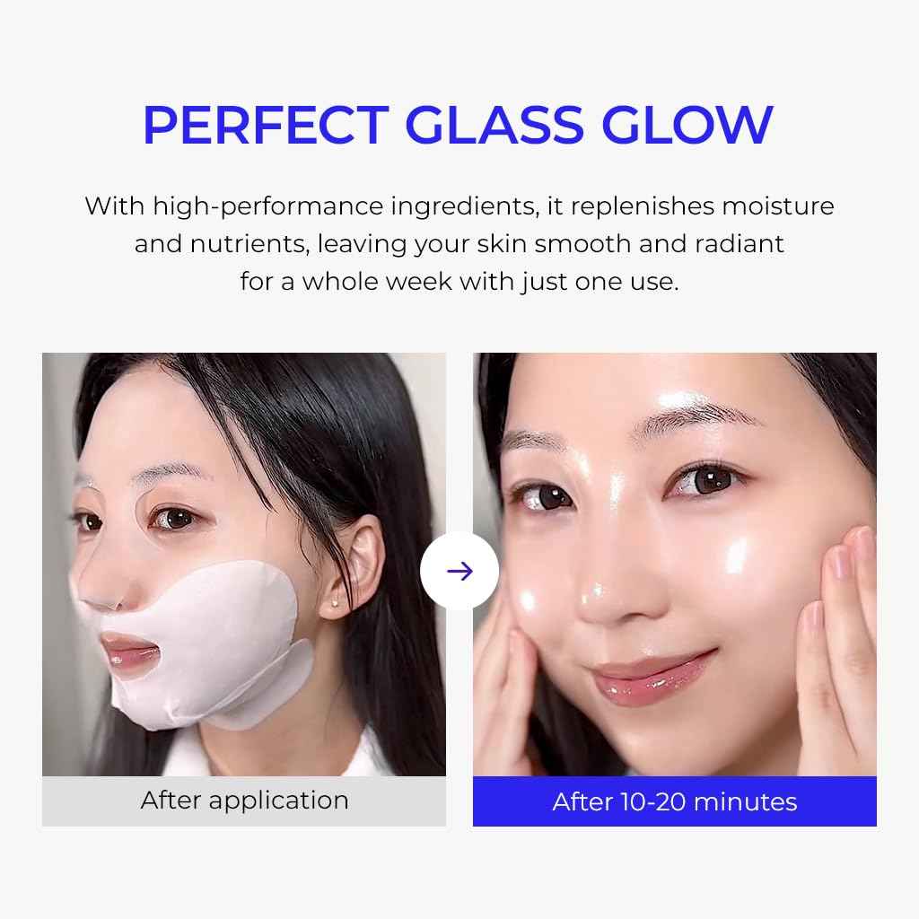 DEWYCEL PRIVATE CARE MASK with edelweiss callus culture extract | 3STEP face mask for glow skin - elasticity, hydrating, firming | Soothing Recovery & Moisture with Panthenol, Niacinamide