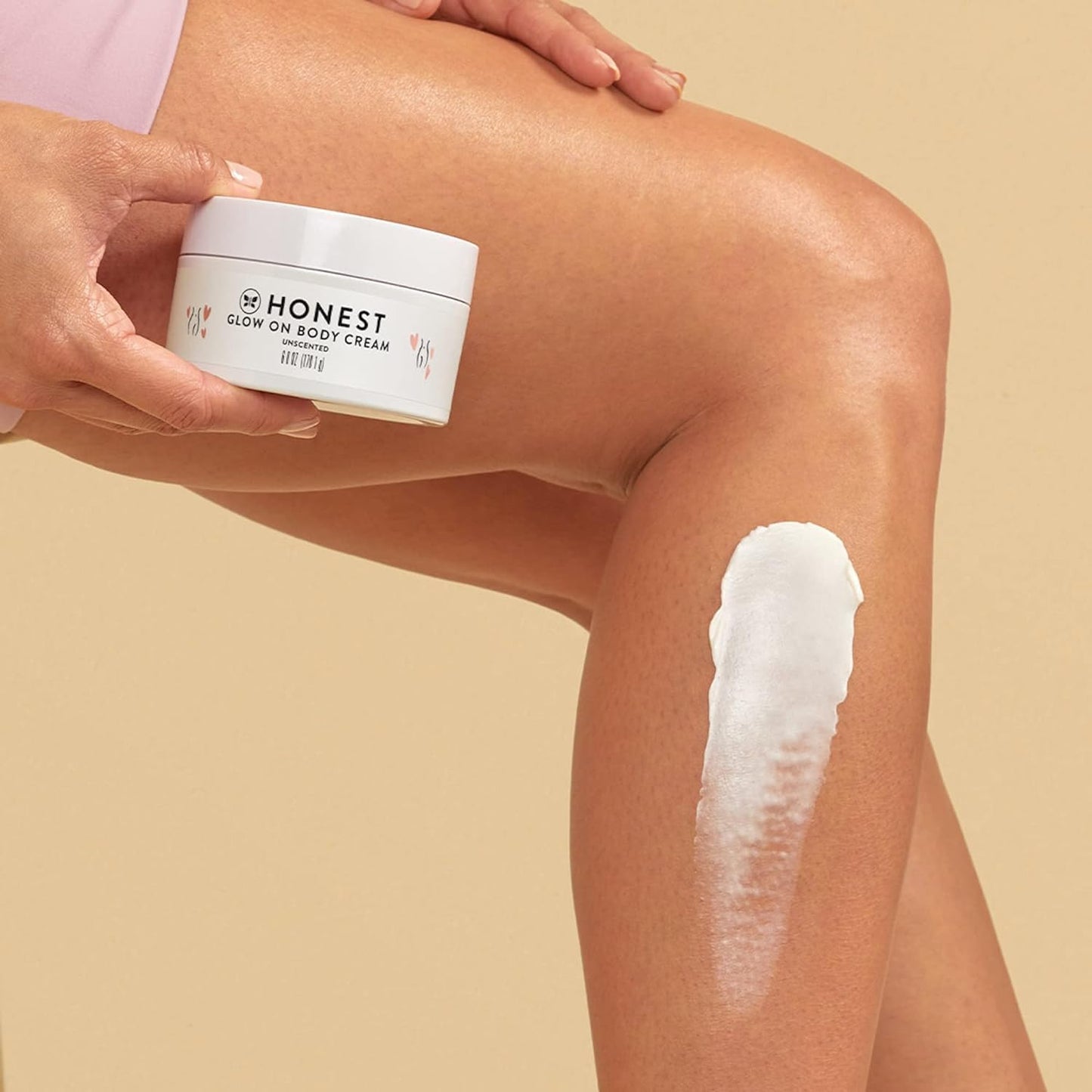 The Honest Company Mama Glow On Body Cream, Hydrates Firms and Tightens Skin, Shea Butter Avocado Oil Vitamin E 6 oz
