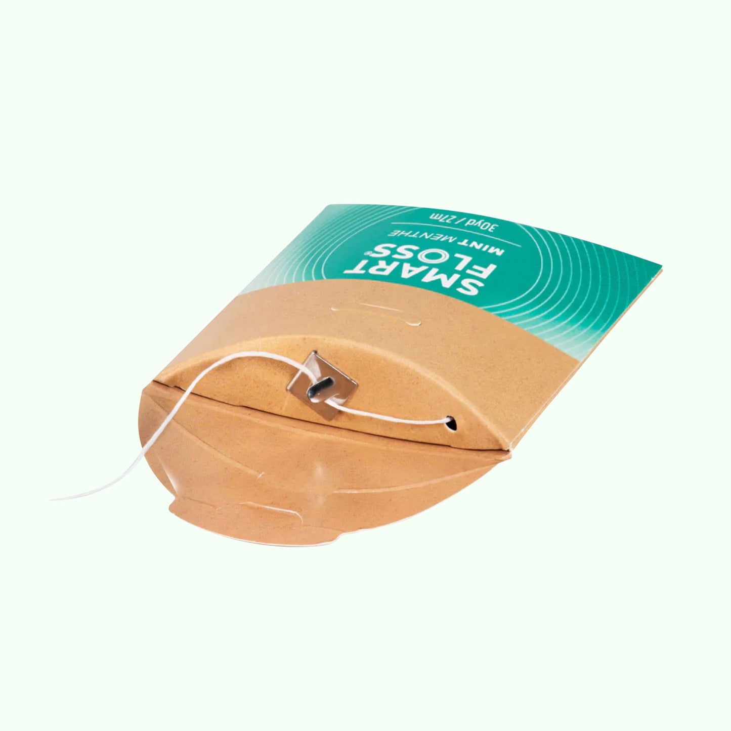 drTung's Smart Floss Mint for Teeth - Natural Expanding Dental Floss, Gentle on Tooth & Gums, Expands & Glides, PTFE & PFAS Free, Certified Organic Mint Essential Oils - Pack of 6