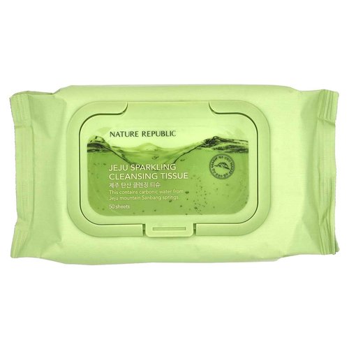 Nature Republic Jeju Sparkling Cleansing Tissue, 50 Sheets