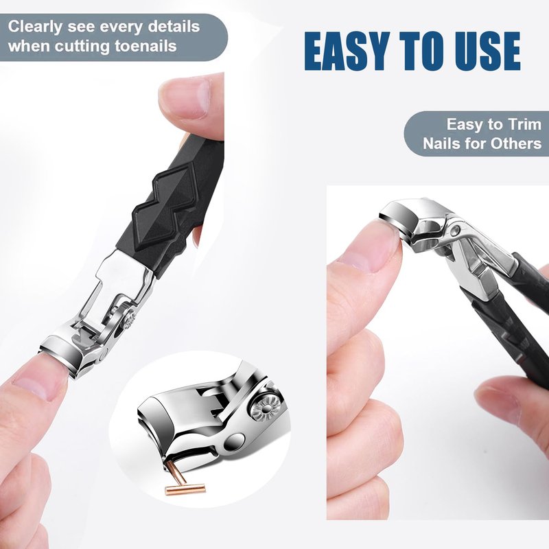 Senior Thick Toenail Clippers, Black