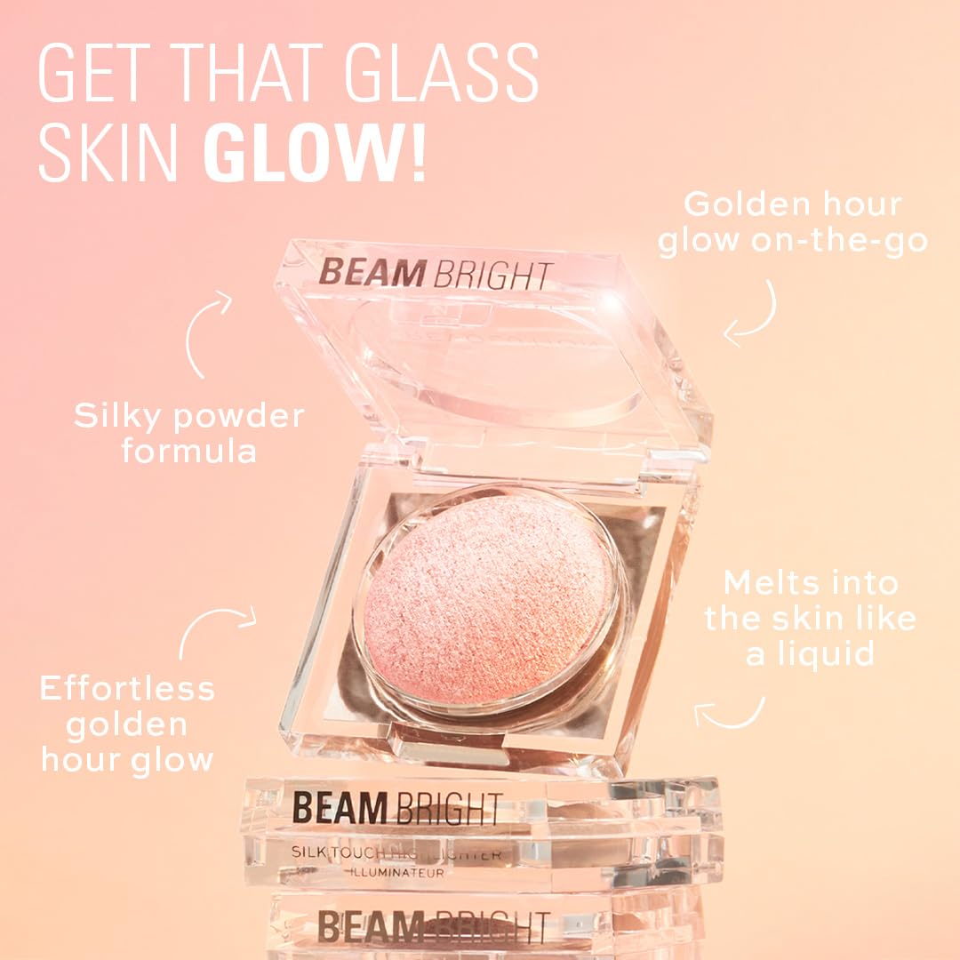 Beam Bright Highlighter - Powder to Liquid Formula for All Over Face Glow | 5 Shades Available