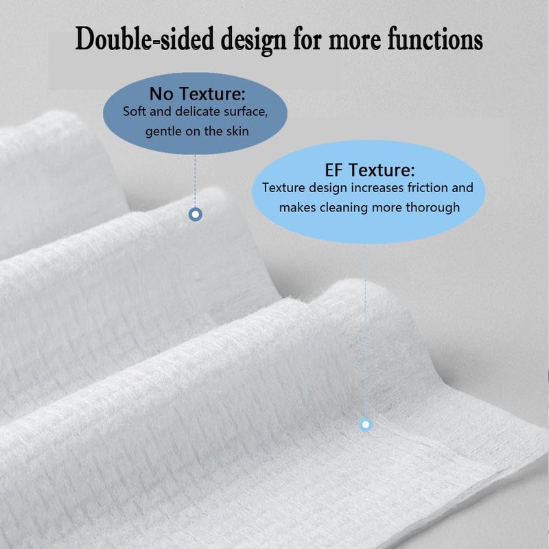 Disposable Face Towels - Extra Soft Makeup Removing Cleansing Cloths | 10"×12" 100% Pure Plant Fiber