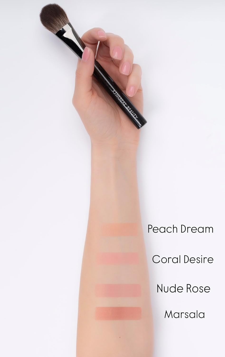 Mineral Veil Blush - Coral Desire | Semi-Matte Finish, Ultra-Thin, Vegan 0.18 OZ