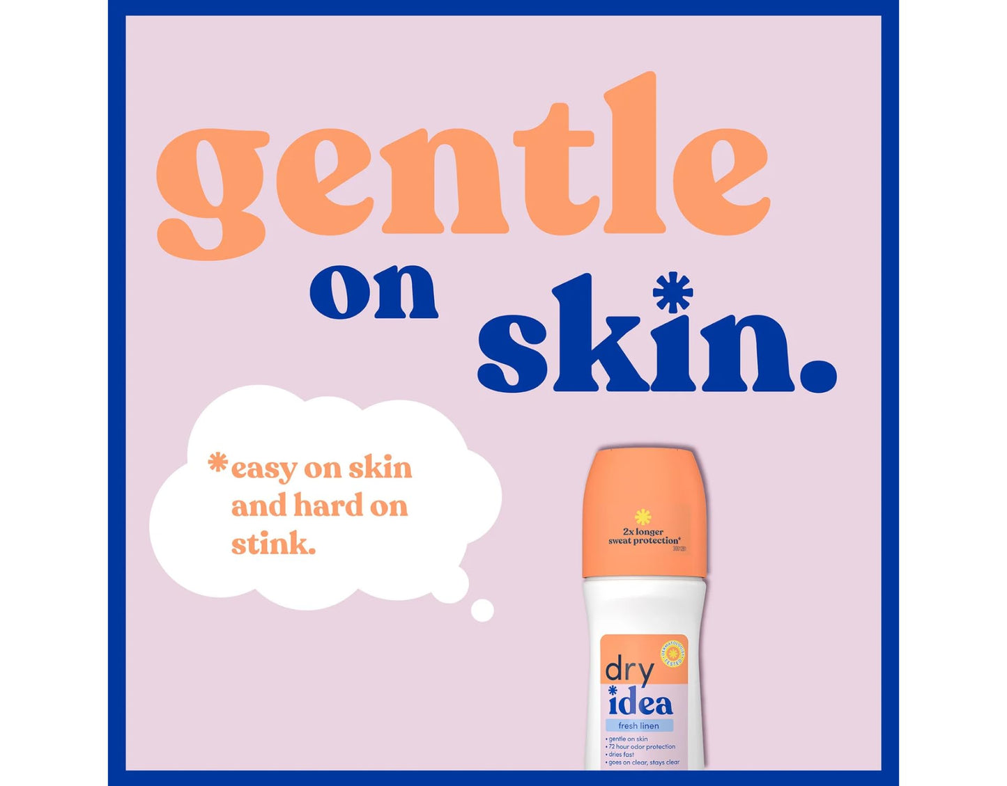 Dry Idea Fresh Linen Roll-On Antiperspirant Deodorant Fresh Linen 3.25 Ounce (Pack of 4)